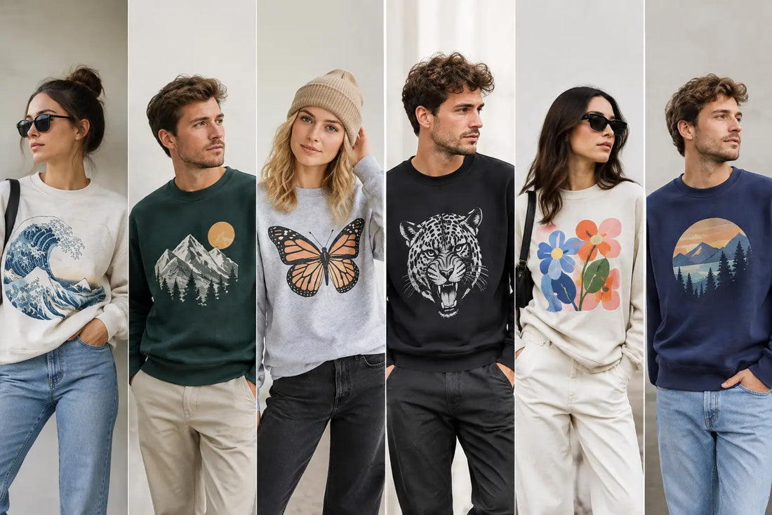Sweatshirts mit Print stylen in 6 starken Looks