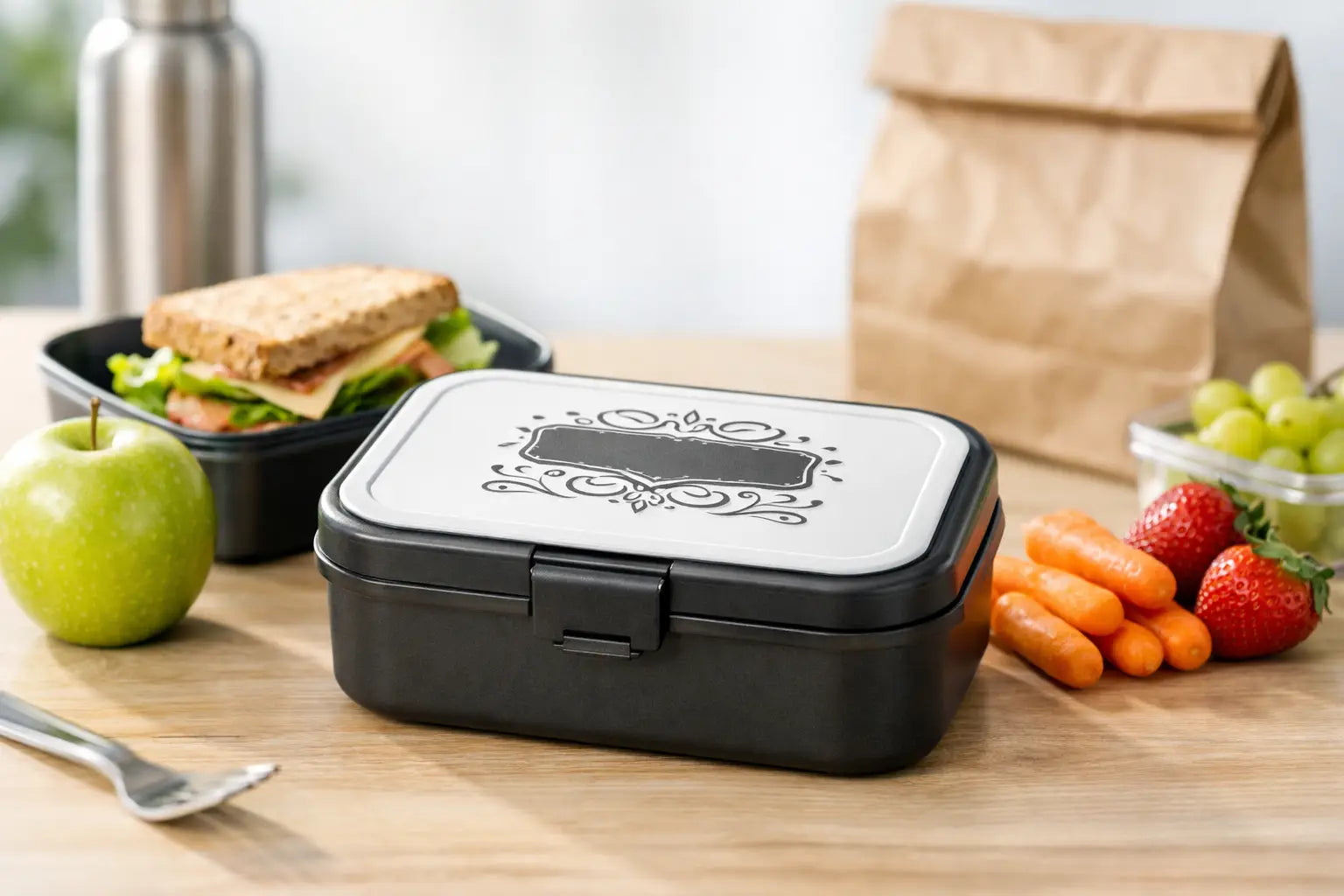 Lunchbox mit Spruch: cool, praktisch, echt du