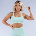 BQeen Seamless Sport Bra – Sculpting Neckholder Top