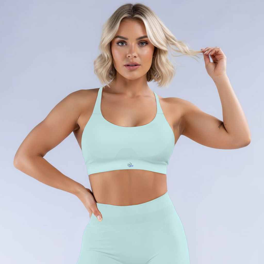 BQeen Seamless Sport Bra – Sculpting Neckholder Top