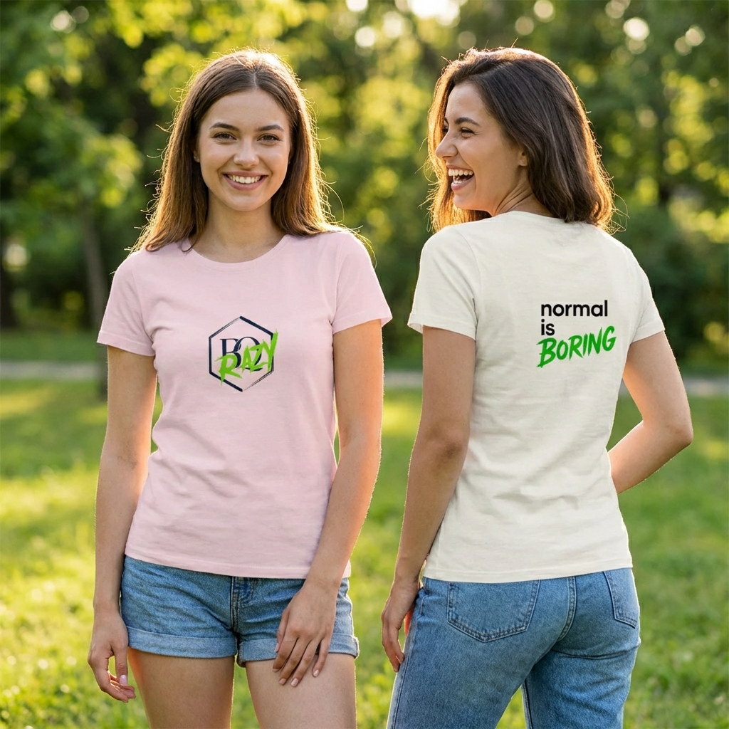 Damen T-Shirt BQrazy grün
