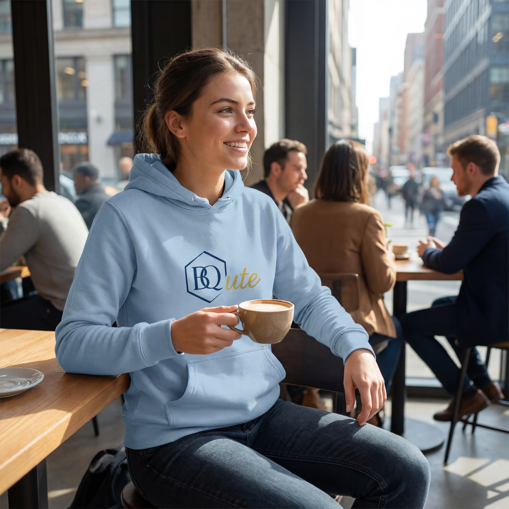 Damen Hoodie BQute gold