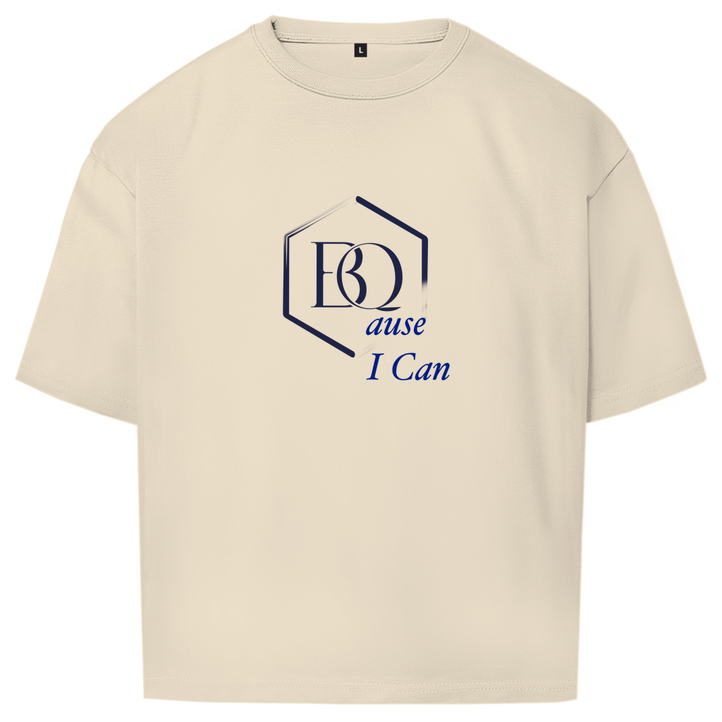 BQause I Can Oversize T-Shirt – Statement Streetwear | Front- & Backprint | Urban Premium Fit