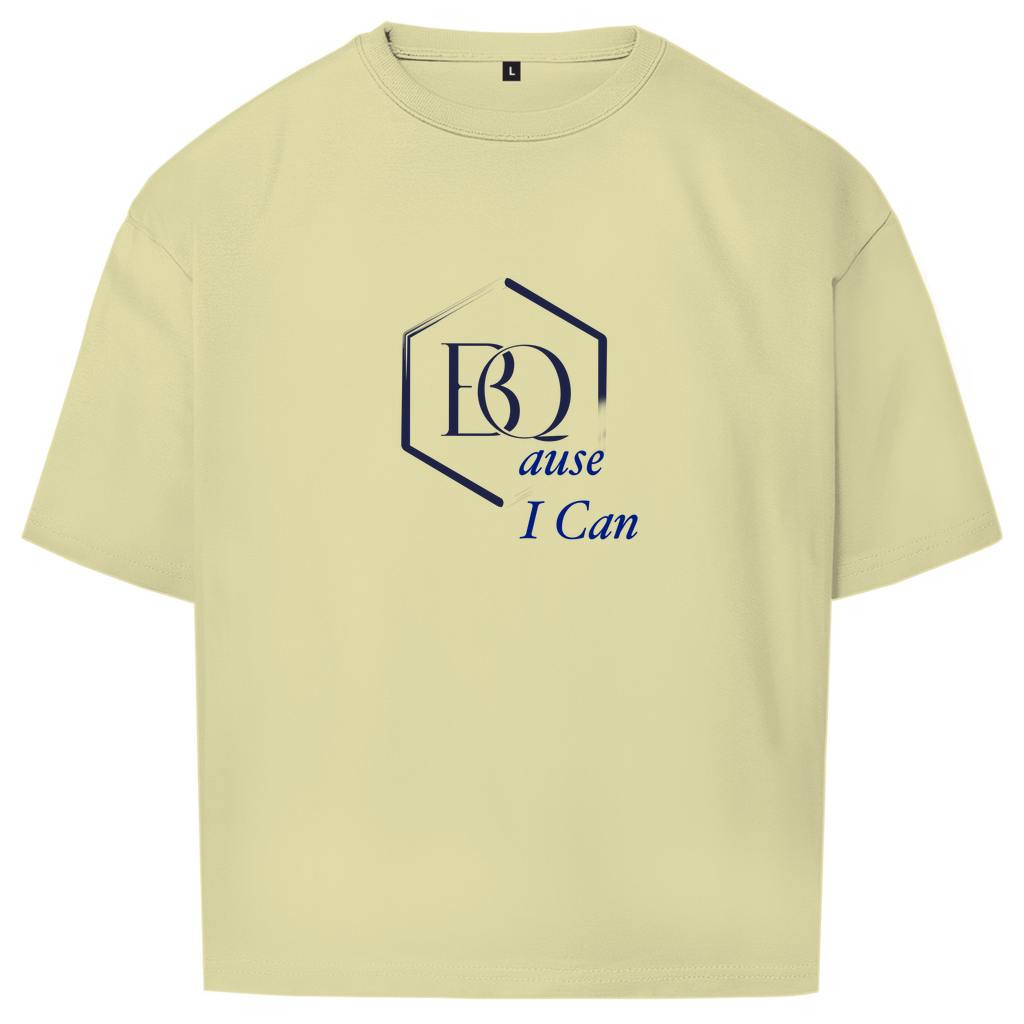 BQause I Can Oversize T-Shirt – Statement Streetwear | Front- & Backprint | Urban Premium Fit