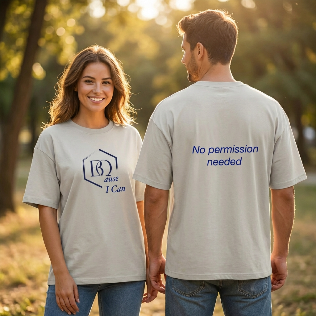 BQause I Can Oversize T-Shirt – Statement Streetwear | Front- & Backprint | Urban Premium Fit