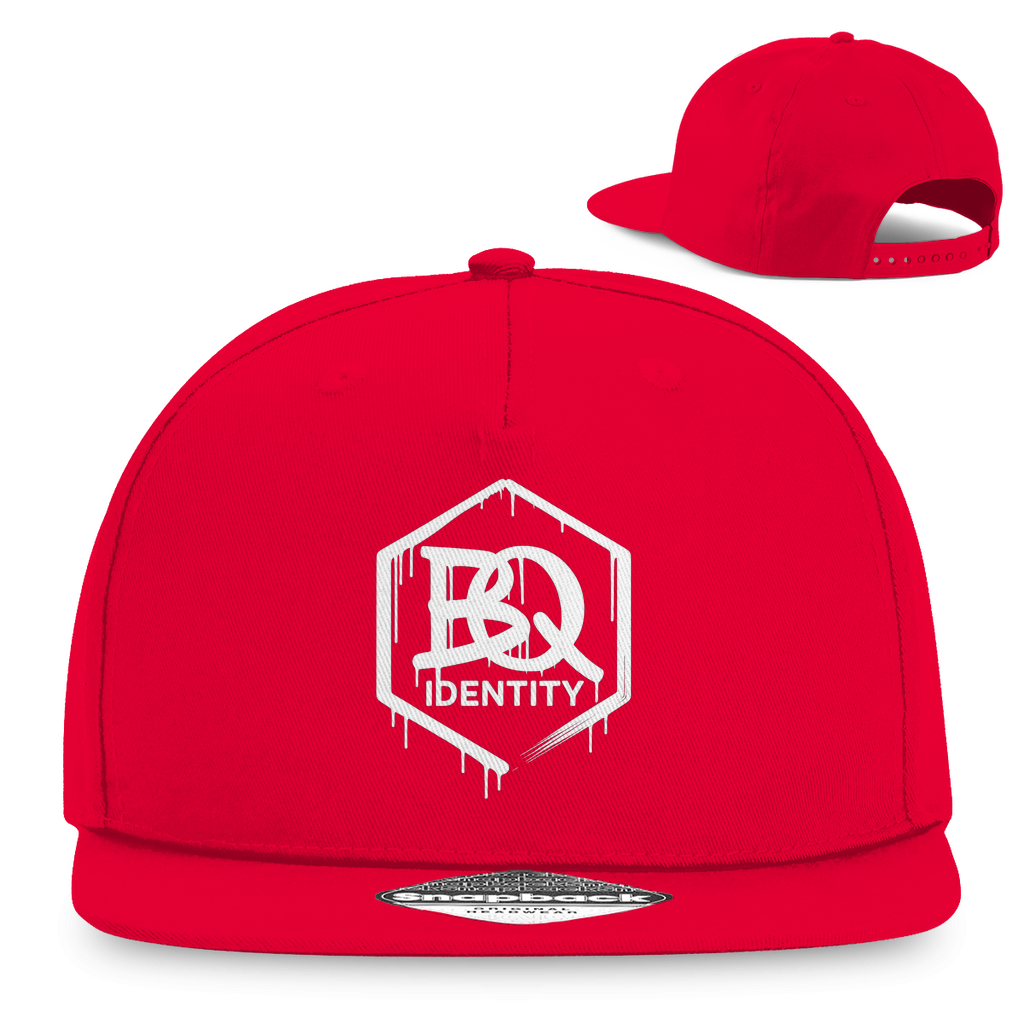 BQ Identity Snapback – Premium Street Cap mit Drip-Logo