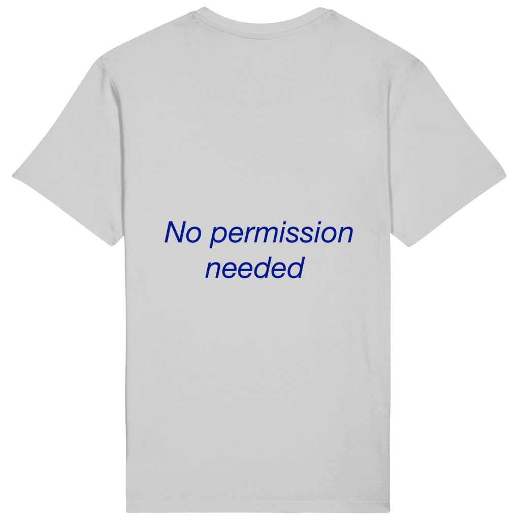 BQause I Can – ST/ST Rocker T-Shirt | Premium Oversize Bio-Baumwolle mit Backprint „No Permission Needed“