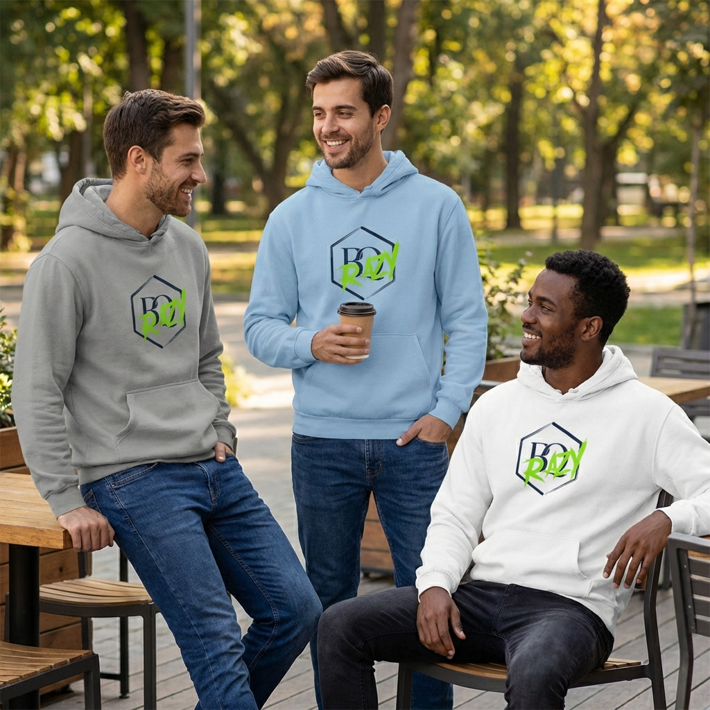 Herren Hoodie BQrazy grün