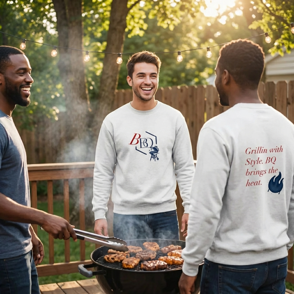 BQ BBQ Sweatshirt – Stylish Grill Crewneck