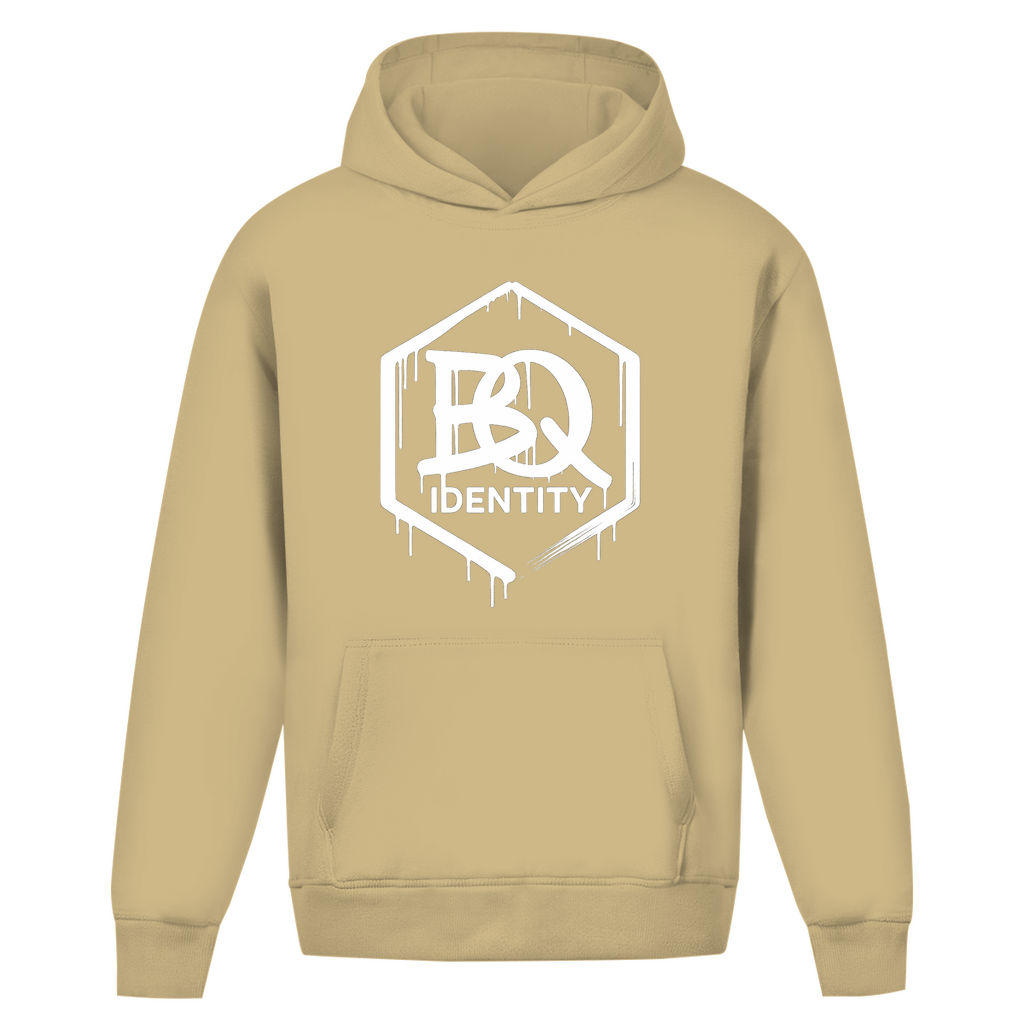 BQ Identity Oversize Hoodie – Heavy Minimalist Streetwear ohne Kordel