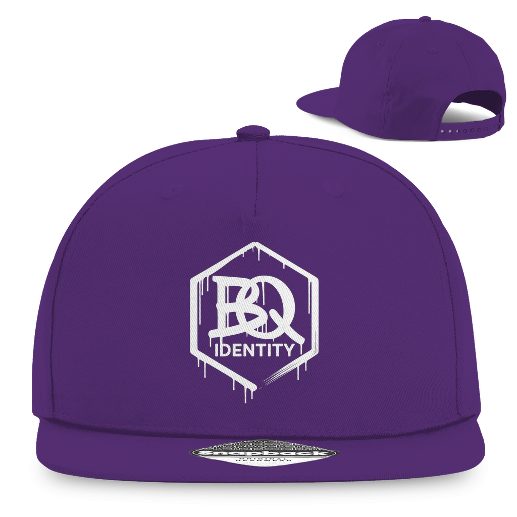 BQ Identity Snapback – Premium Street Cap mit Drip-Logo