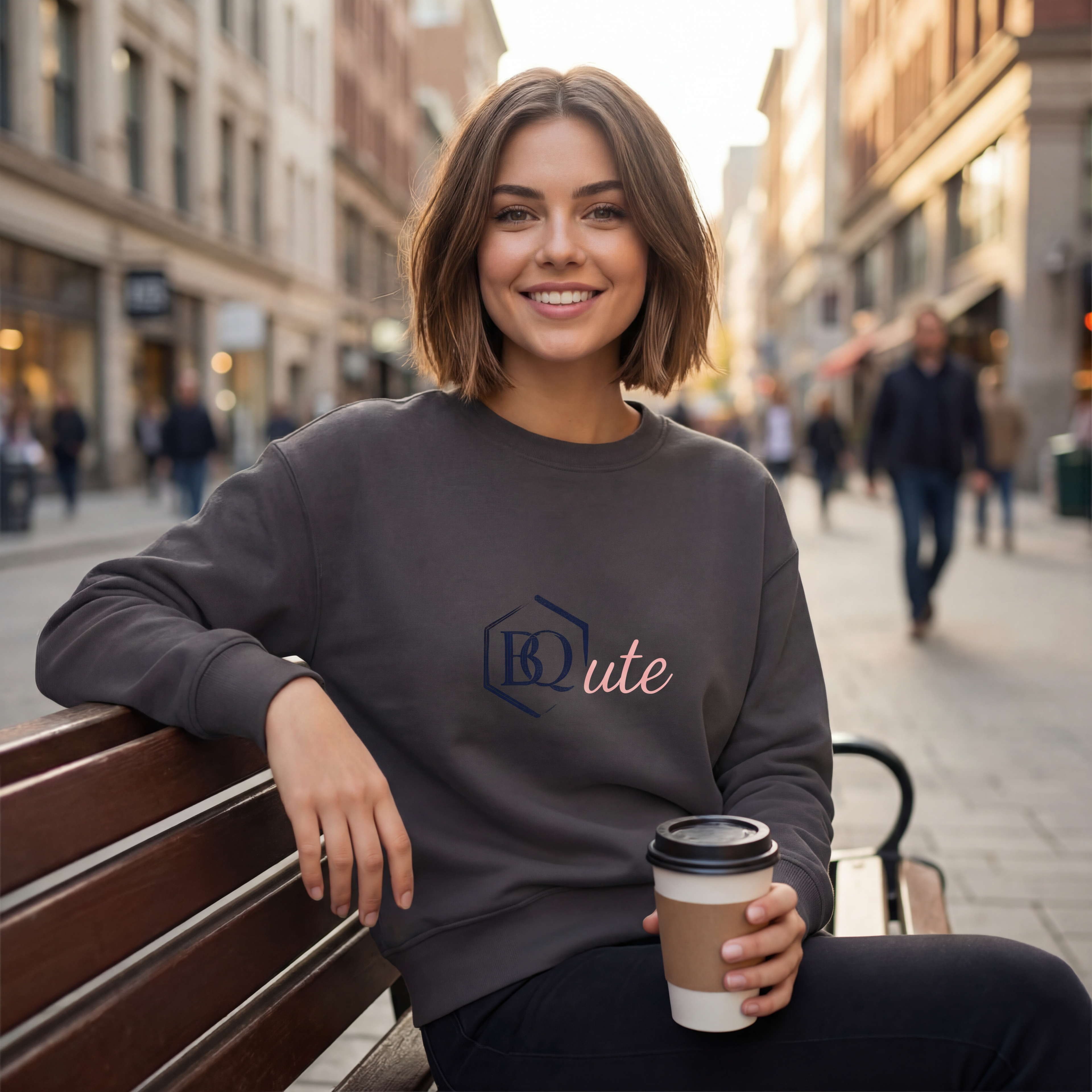 Damen Sweatshirt BQute rose