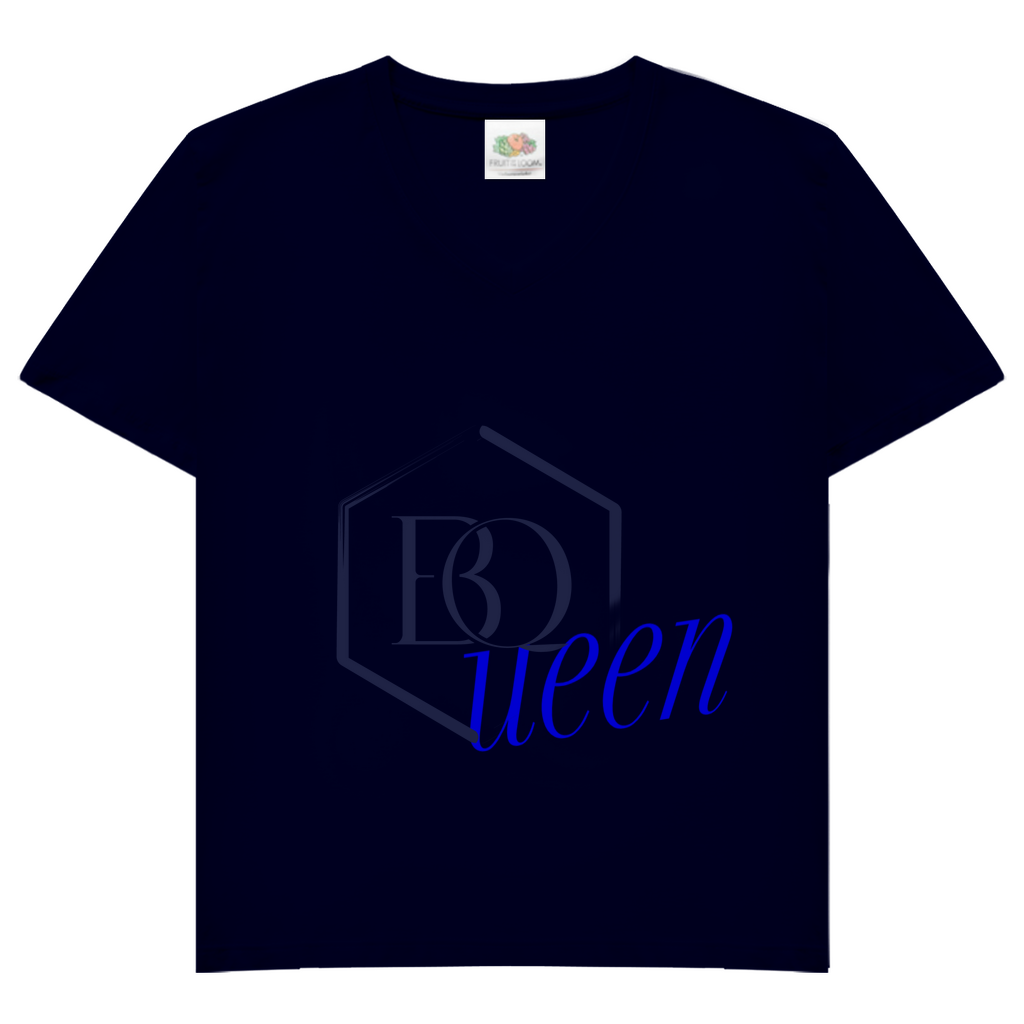 BQeen Damen V-Neck T-Shirt – Femininer Premium Fit