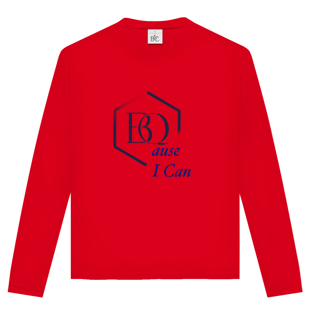 BQause I Can Unisex Longsleeve – Statement Langarmshirt | 100% Premium-Baumwolle & Front/Back Print