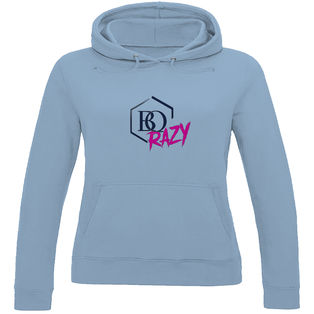 Damen Hoodie BQrazy pink