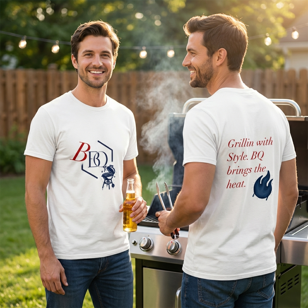 BQ BBQ Herren T-Shirt – Grill Style Tee