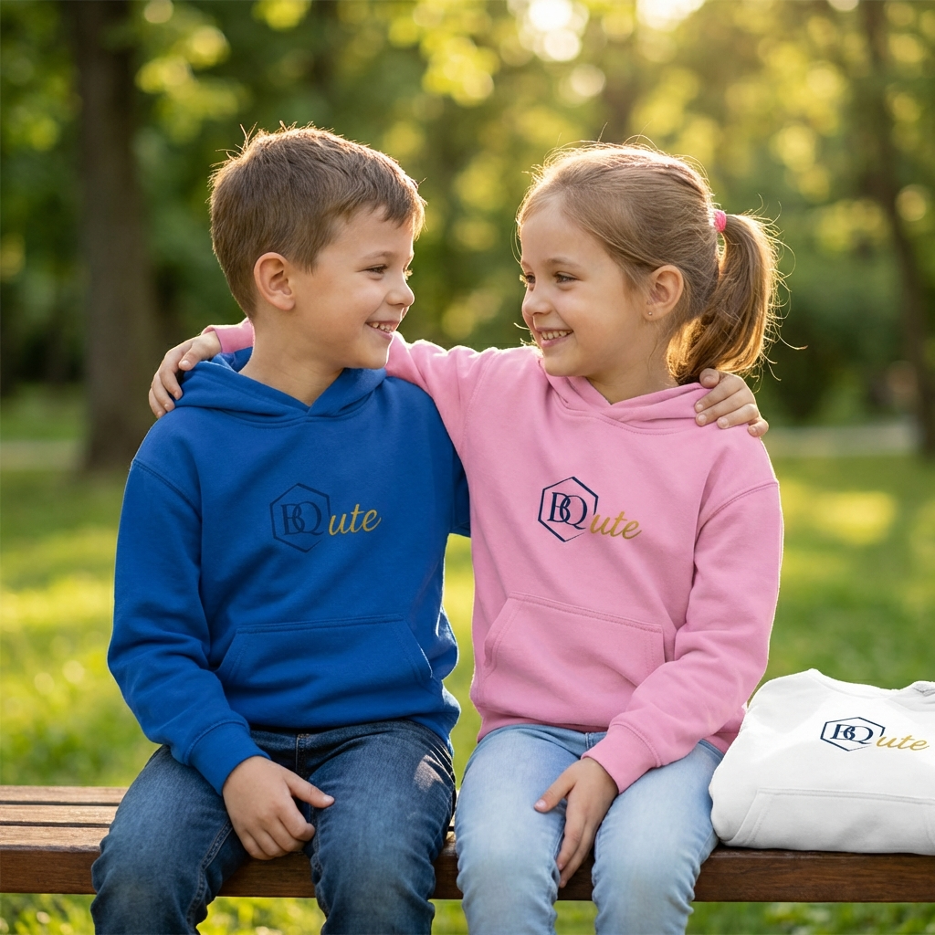 Kids Basic Hoodie BQute gold