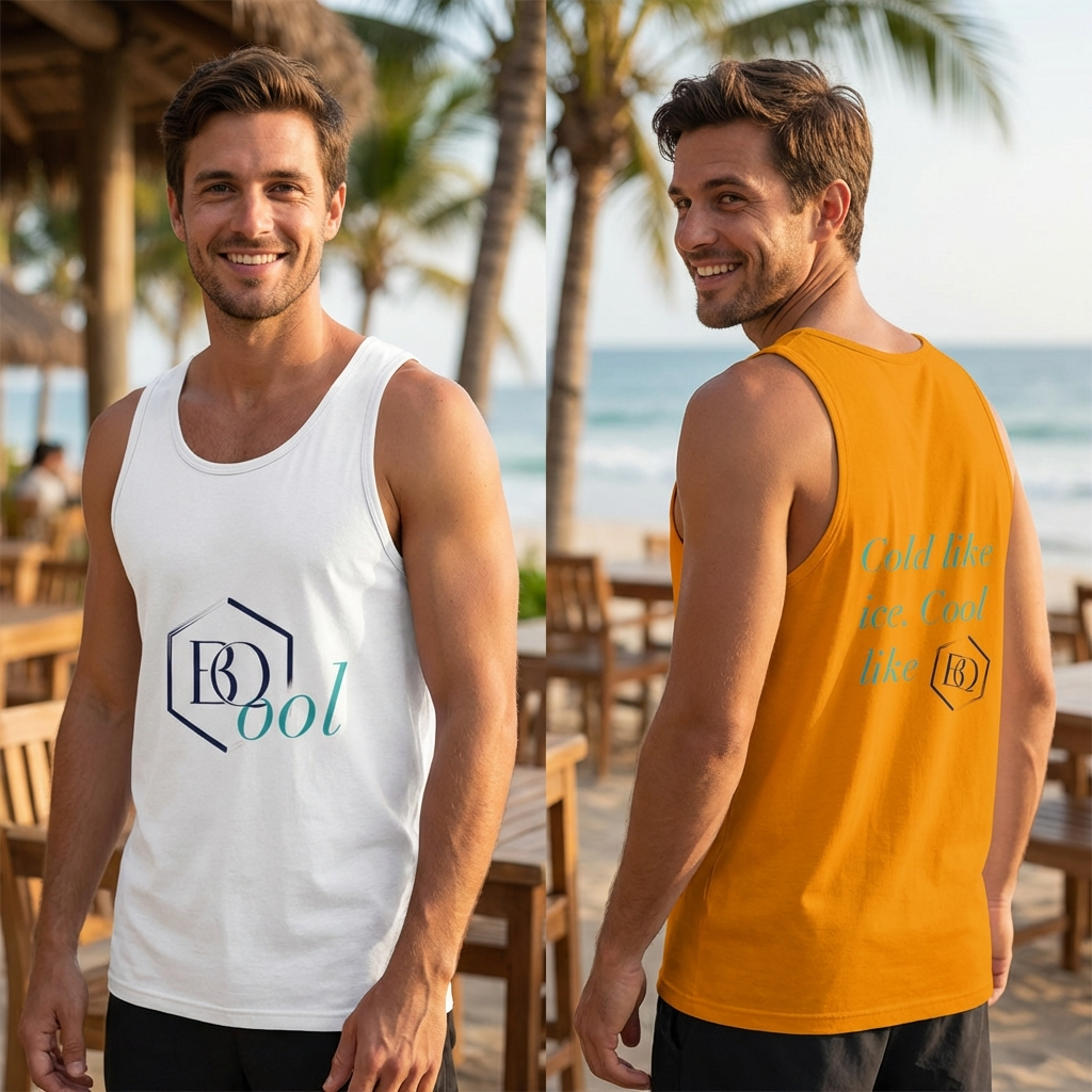 BQool Herren Tank Top – Cool Like Ice