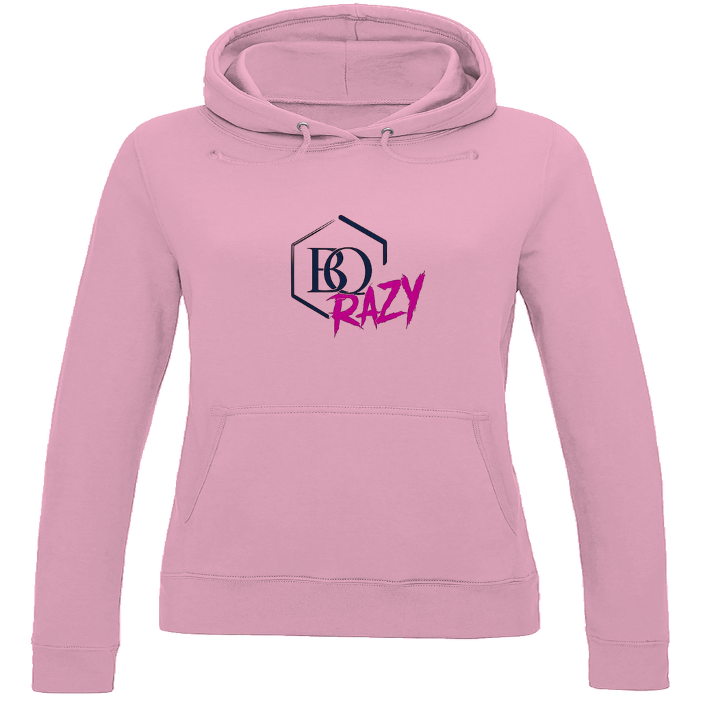 Damen Hoodie BQrazy pink