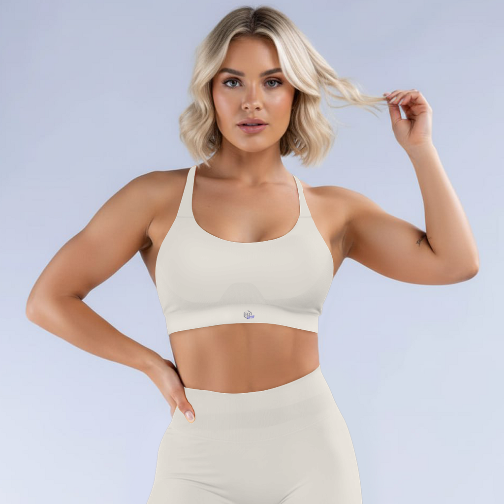 BQeen Seamless Sport Bra – Sculpting Neckholder Top