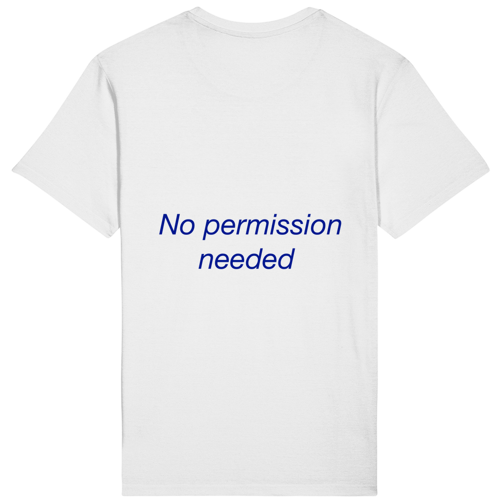 BQause I Can – ST/ST Rocker T-Shirt | Premium Oversize Bio-Baumwolle mit Backprint „No Permission Needed“