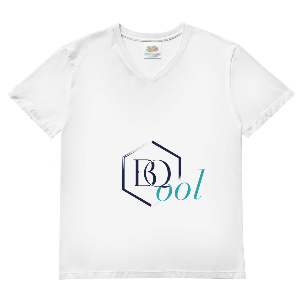 BQool V-Neck Herren T-Shirt – Cool Like Ice Design