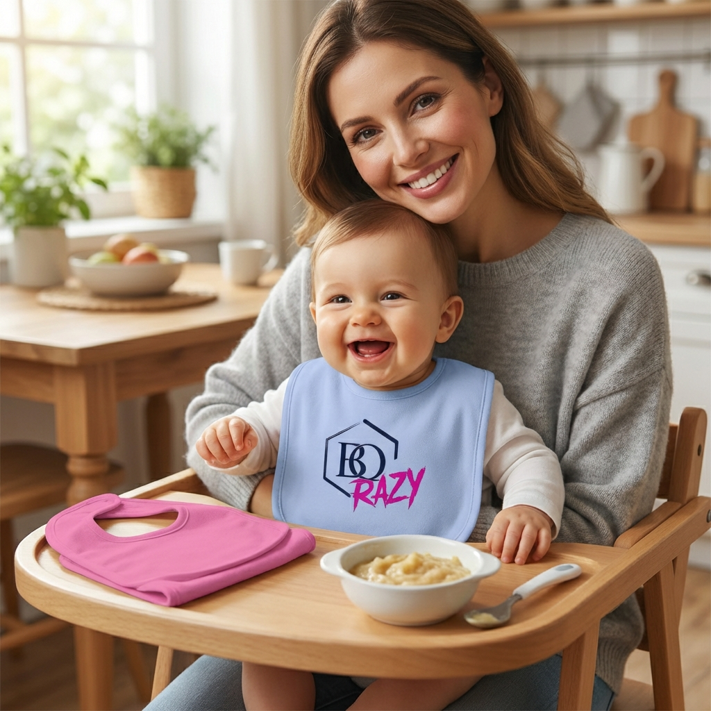 BQrazy Baby Bio-Lätzchen – Weiches Bio-Lätzchen | Sanft, robust & waschfest